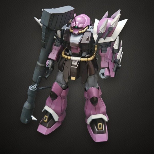HGイフリートシュナイド筆塗りで深みのある成型色仕上げ