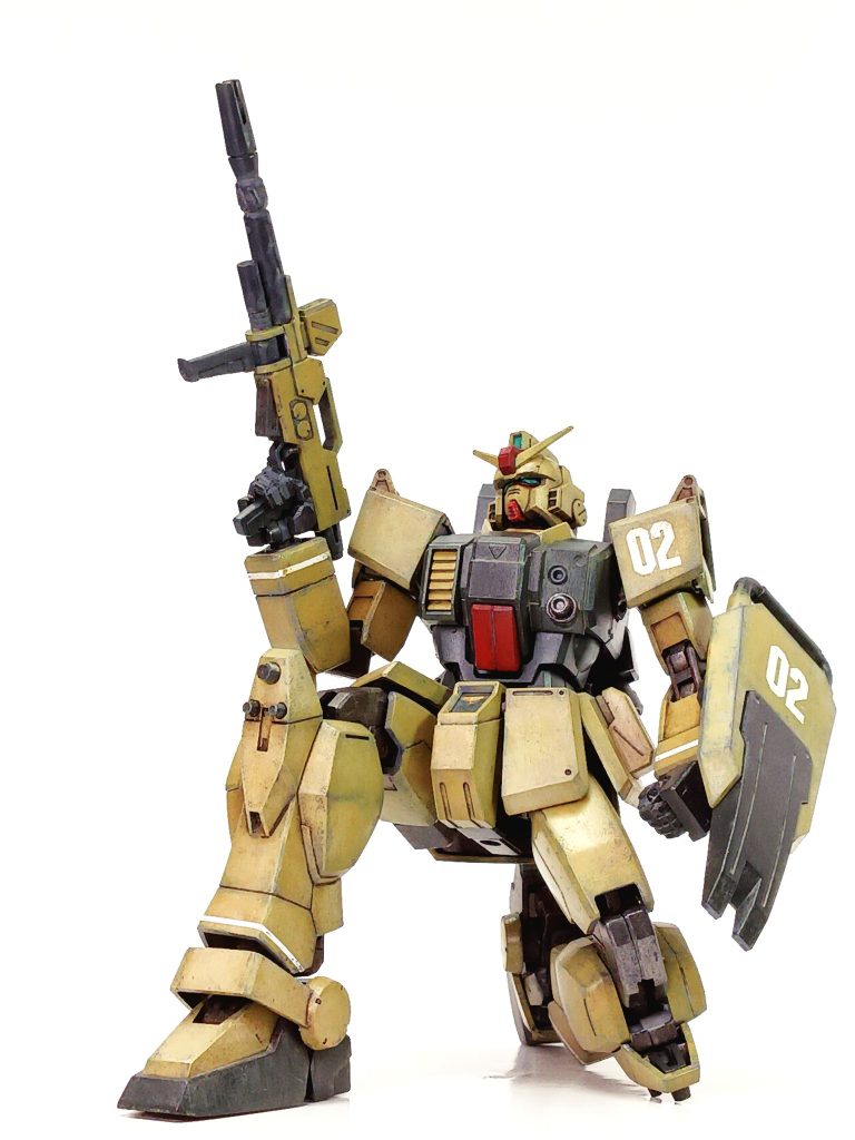 HGUC 陸戦型ガンダム アフリカ戦線カラー【筆塗り全塗装】