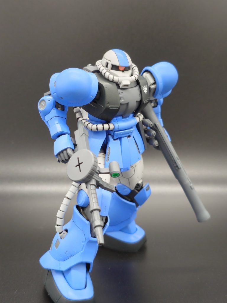 モノアイの作り方も変えたので過去作のモノアイよりくっきりとしていてクリアパーツの良さを生かせたと思います。