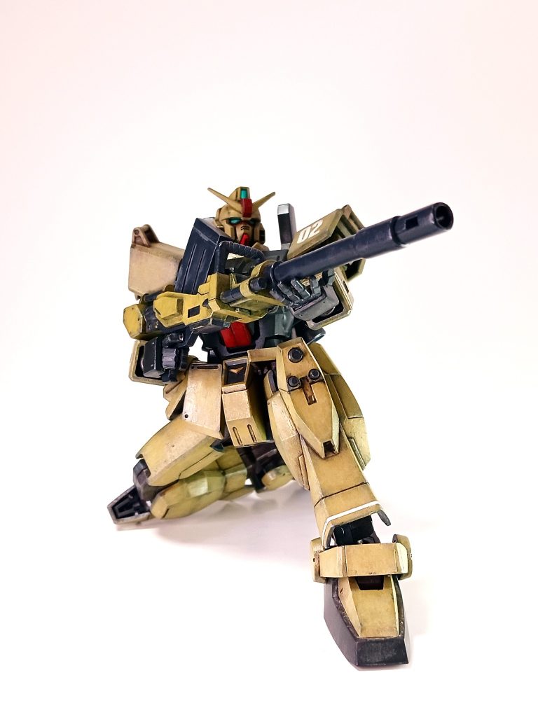 キャノン砲は砲身を2cmカット。取り回しを良くするため(嘘です。本当は、写真に収まるように)😅