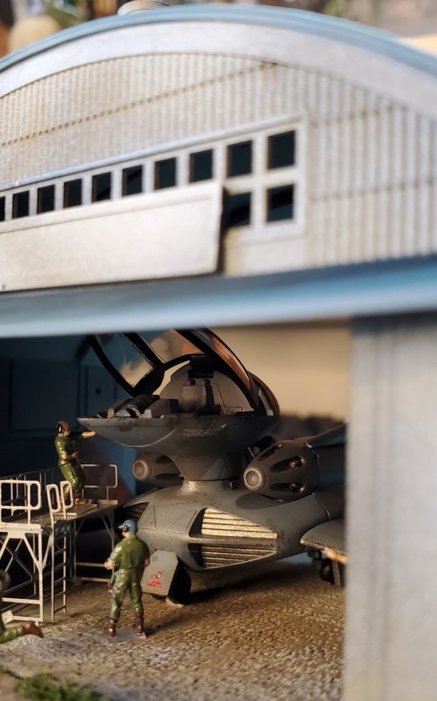 ルッグン&ドップ&ドップ(観測機)とジオラマ(格納庫)–7枚目/制作者：Rushy