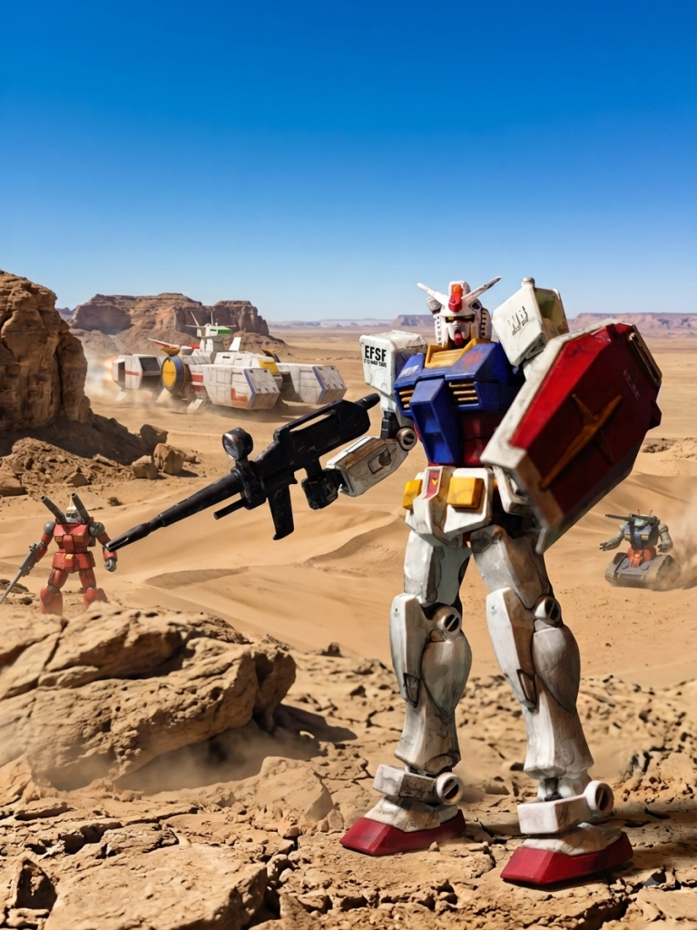 作品名：復活のガンダム（EG）<p>　前回投稿したガンダム（EG）、復活しました　このまま直立してもらいます　記念にジェミニさんにAI処理して頂きました 　我が工房のガンダムさんに勢揃いしていただきました　武装なしは体験会版、ガンダムコマンドー、ヘヴィメタ [&hellip;]</p>
