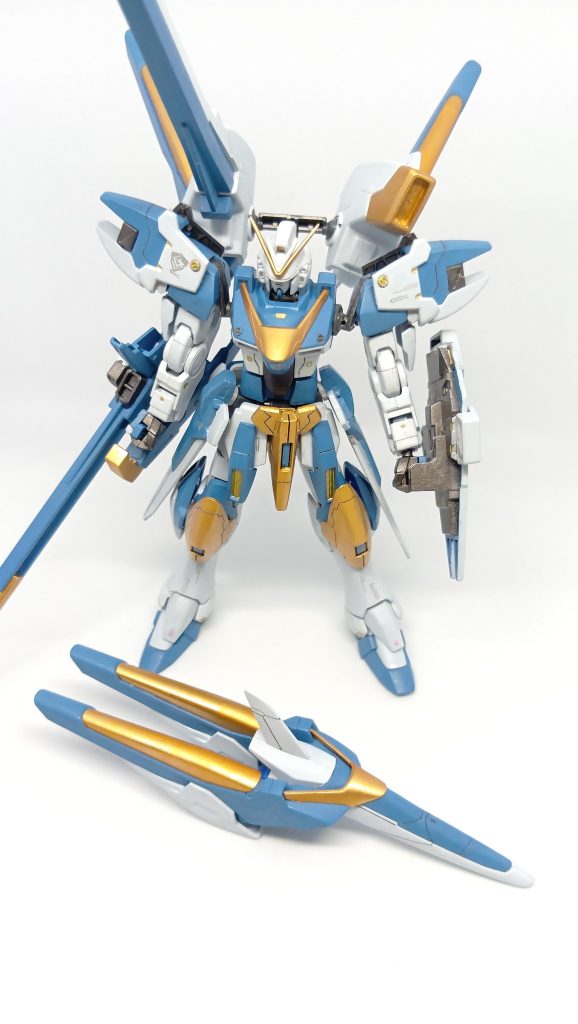 HG v2アサルトバスターガンダム筆塗り全塗装–2枚目/制作者：KJ7479