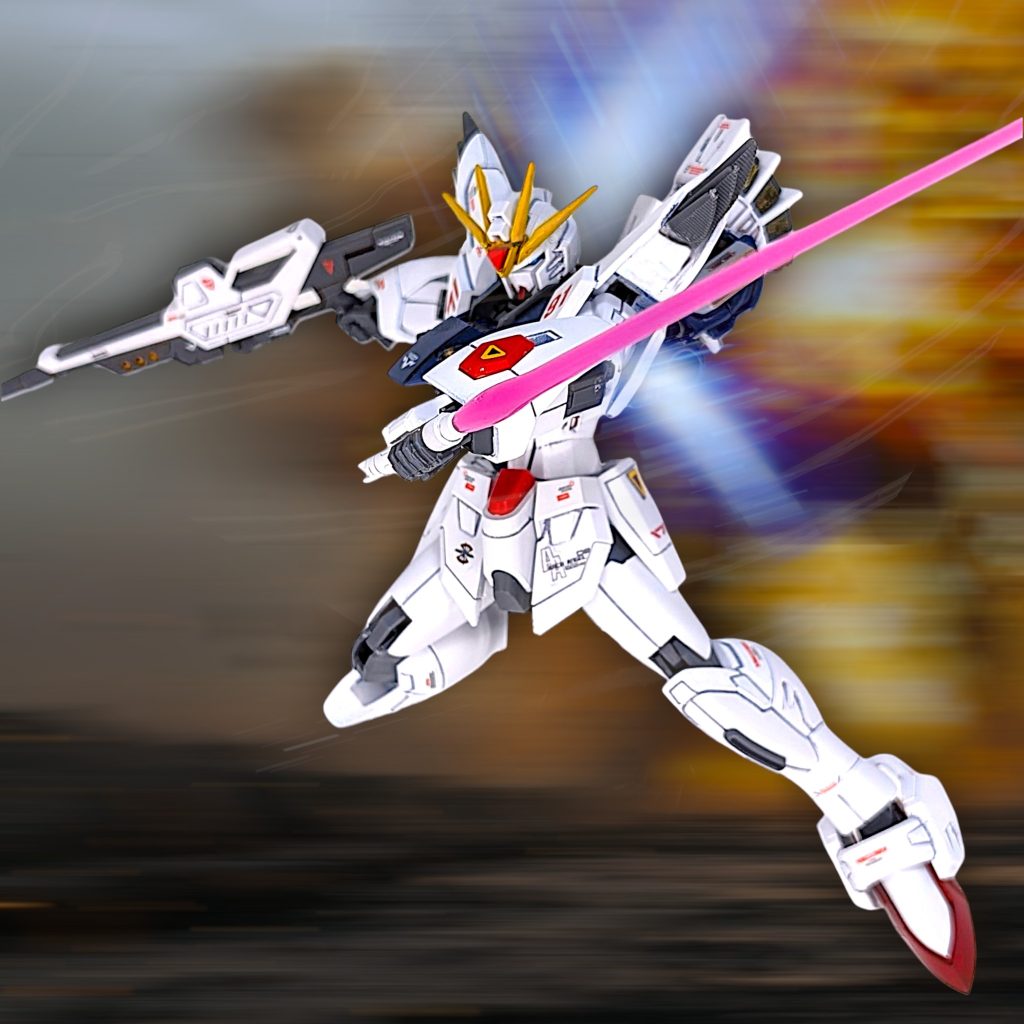 F91に寄せても、フリーダムっぽさは消したくありませんでしたので、良いバランスになったと思います(gundam-kao6)