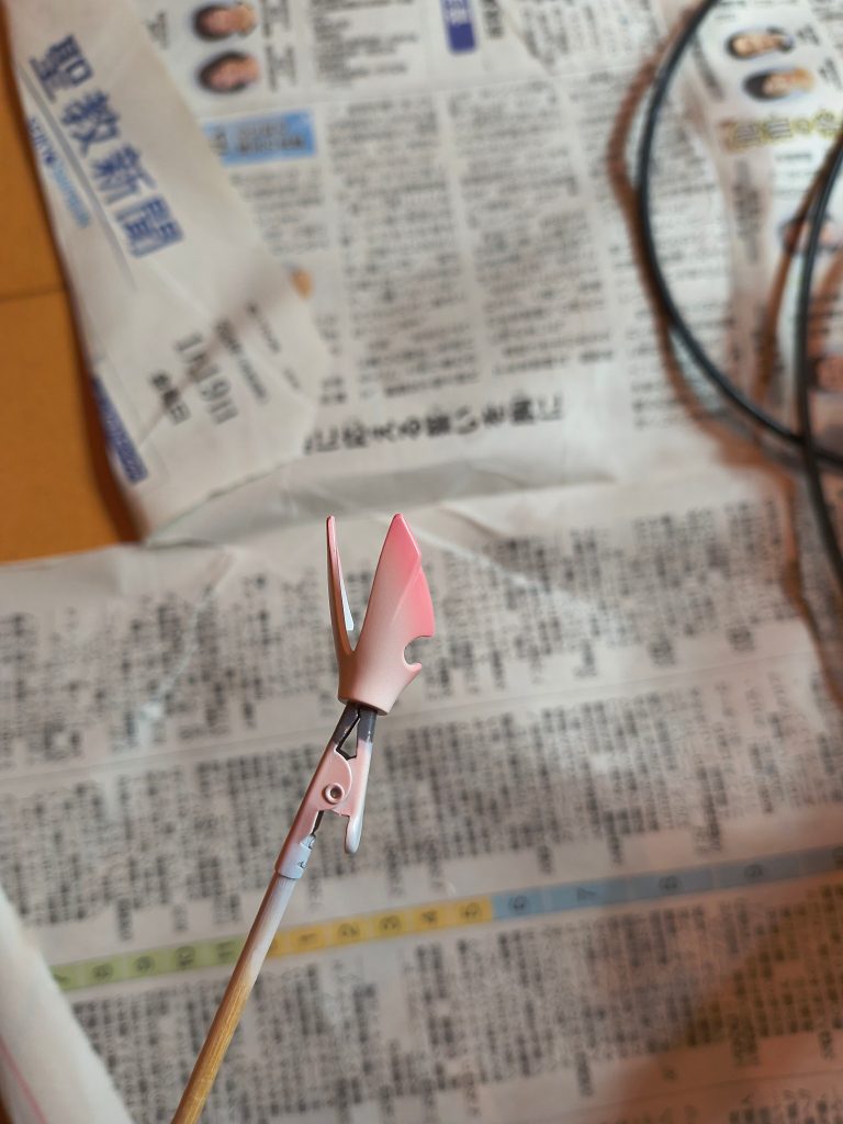 初グラデーションですが、Geminiに希釈率とエア圧を教わりながらやってみました。