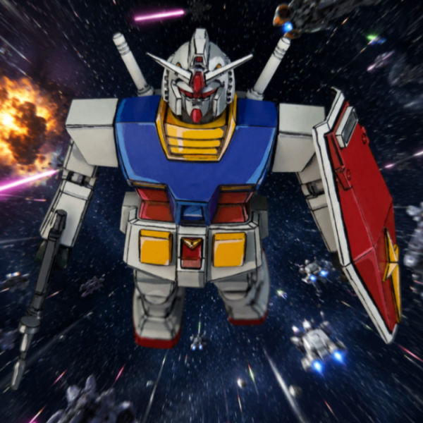ガンダムアニメ塗り
