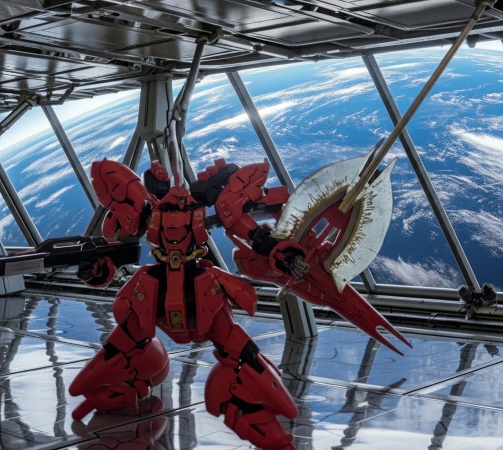 それにしても…HGハンドパーツセットが初めて役に立つと思っていたのに…ボールジョイントまでのストロークがRG:1.25に対してHG:1なので…ハンドパーツセットのポールジョイントはスカスカでした(＠_＠;)