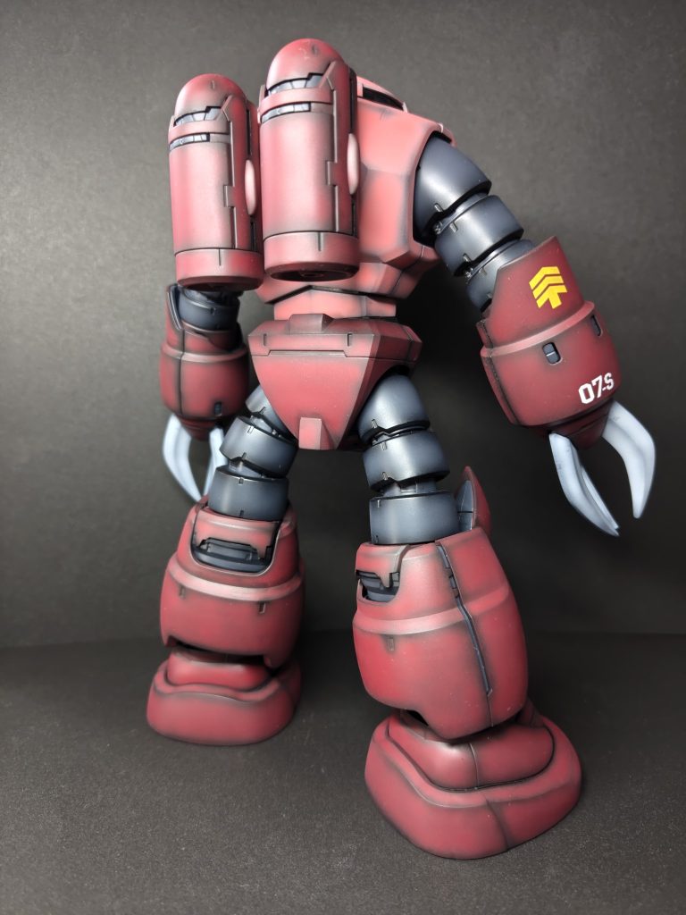付属のガンダムデカール一部貼付