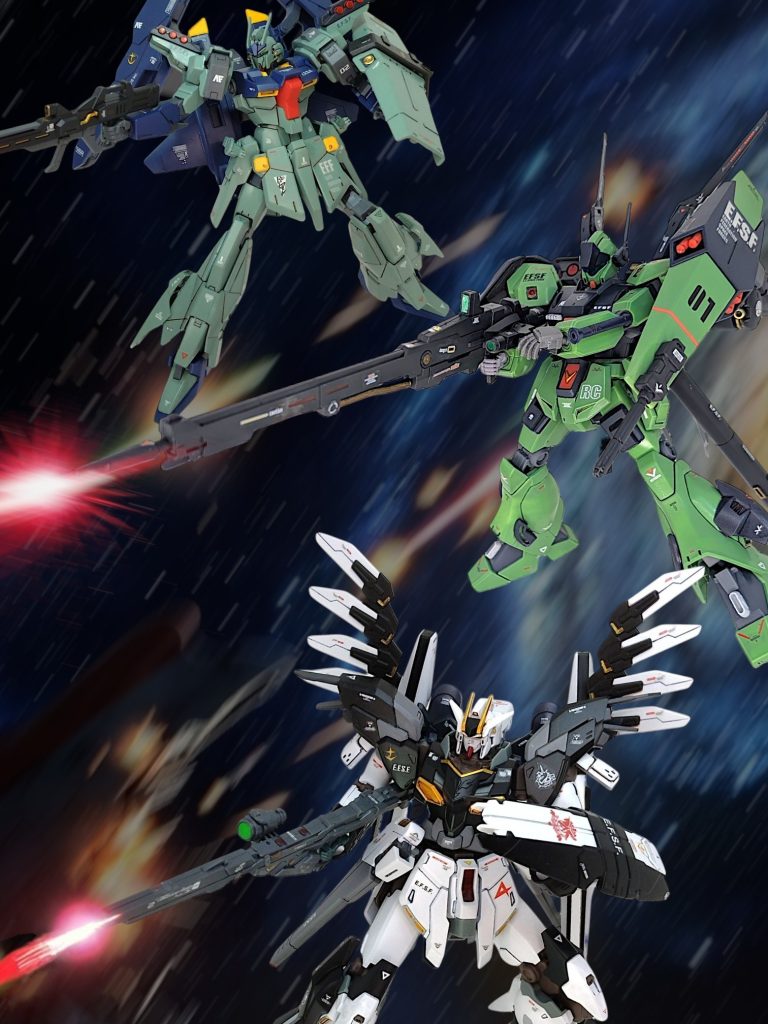 U.C.0095 &nbsp;新 ロンド・ベル隊新型ガンダム、リガズィ改、スパーブ・ジェガン&nbsp;