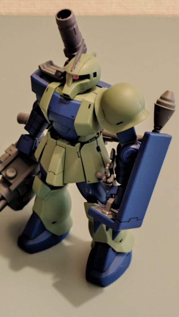 MSの全体はこんな感じ。キットのプロポーションとかは全く変えていません。合わせ目も消していません。