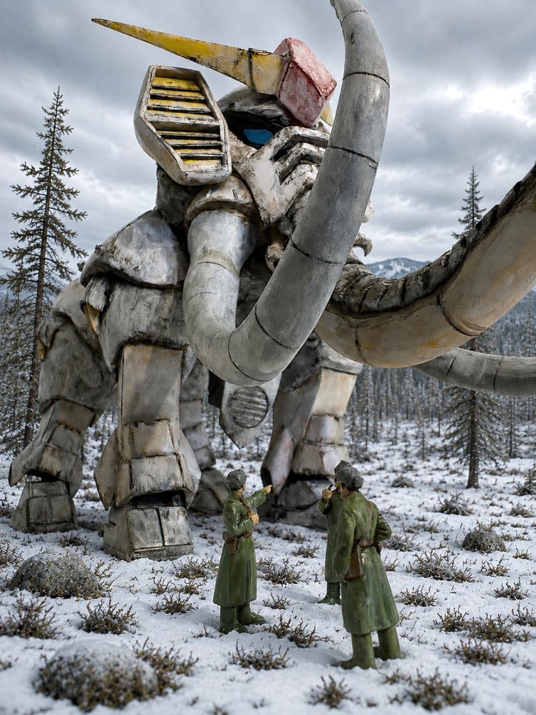 マンモスガンダム冬季迷彩