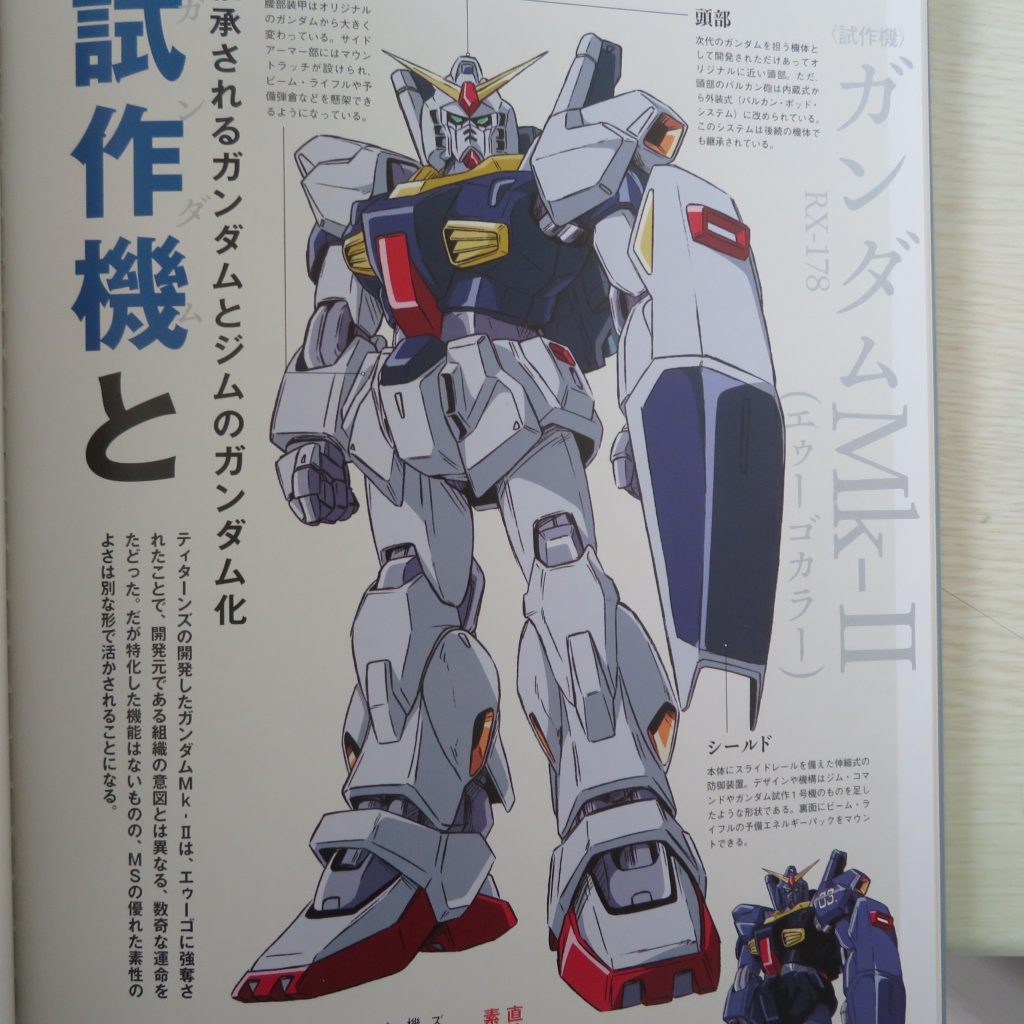 アニメ設定画のガンダムMK-Ⅱです。