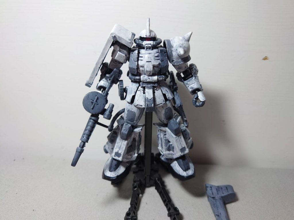 アクリルガッシュを使って黒下地のMAX塗りで作っています