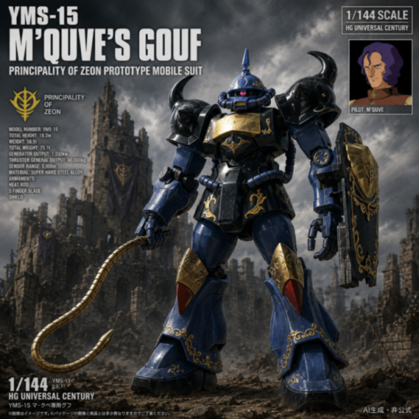 1/144  マ・クベ専用グフ