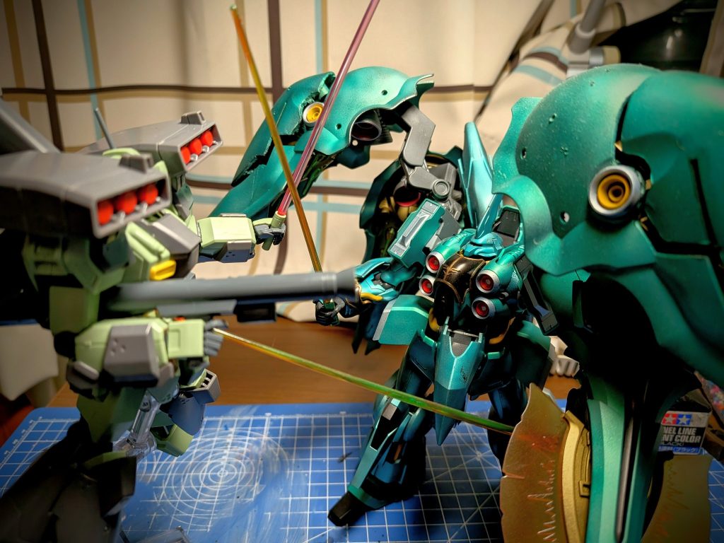 頑張れジェガンうちのクシャトリヤさんは手強いぞ
