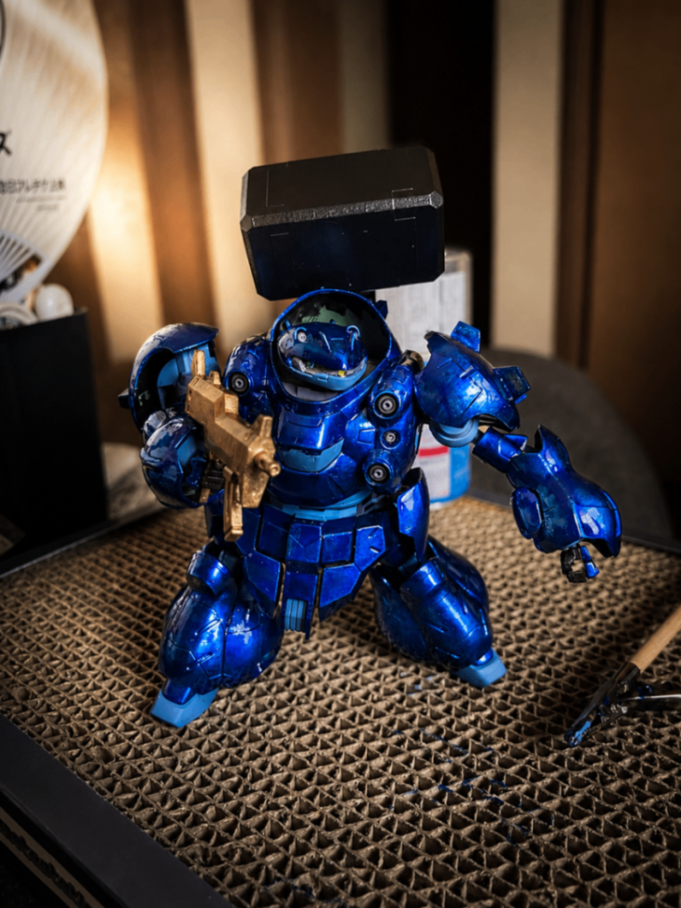 ガンダムグシオン 筆塗り キャンディ塗装