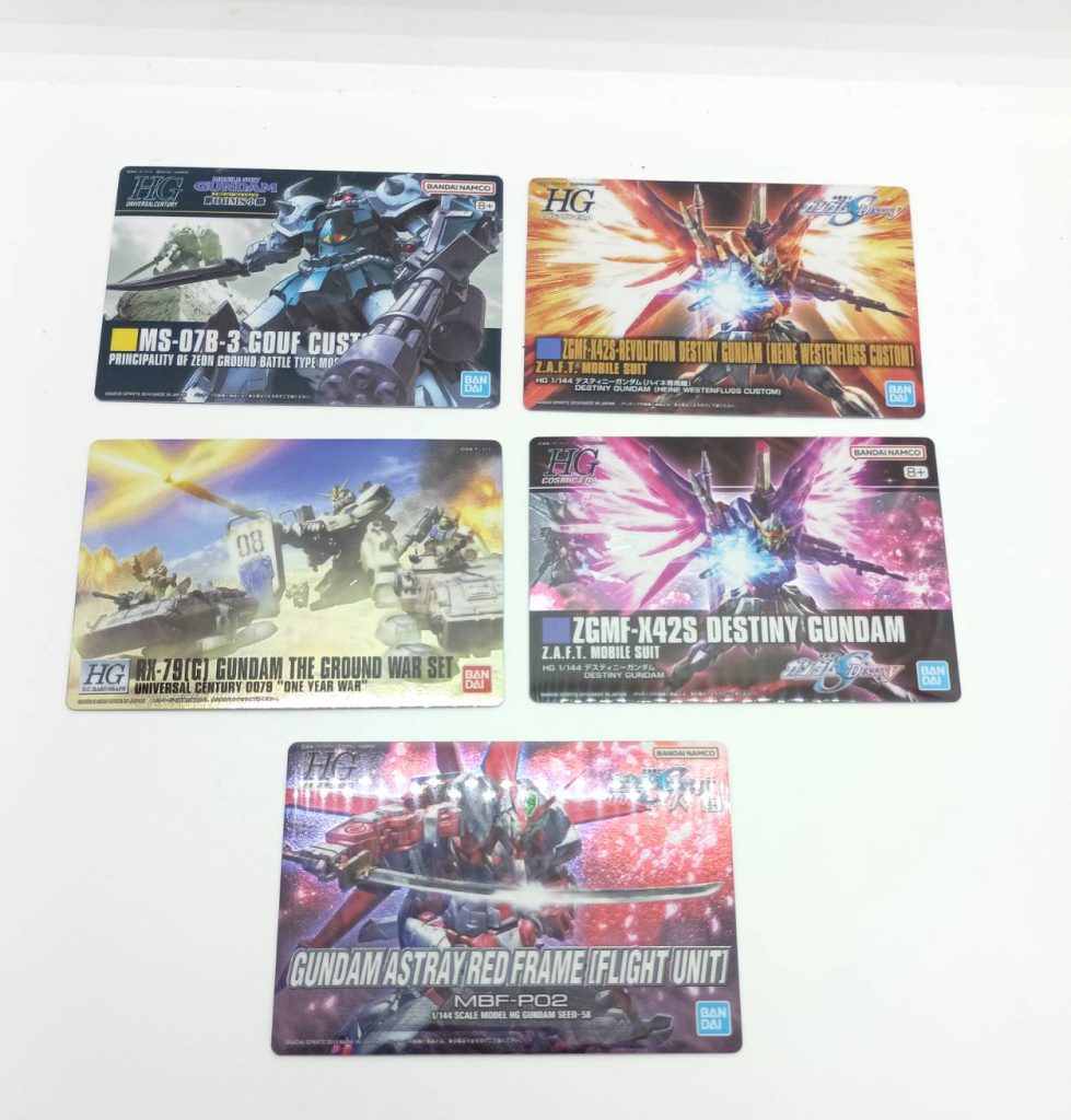 作品名：ガンプラパッケージアートグミ 計11個購入<p>ガンプラパッケージアートグミを地元のイオンで5個、ヨドバシオンラインで6個、計11個購入しましま ダブルデスティニーが同時に当たったのは嬉しいです アストレイレッドフレームのパッケージもかっこいいですね (HG陸戦型ガン [&hellip;]</p>

