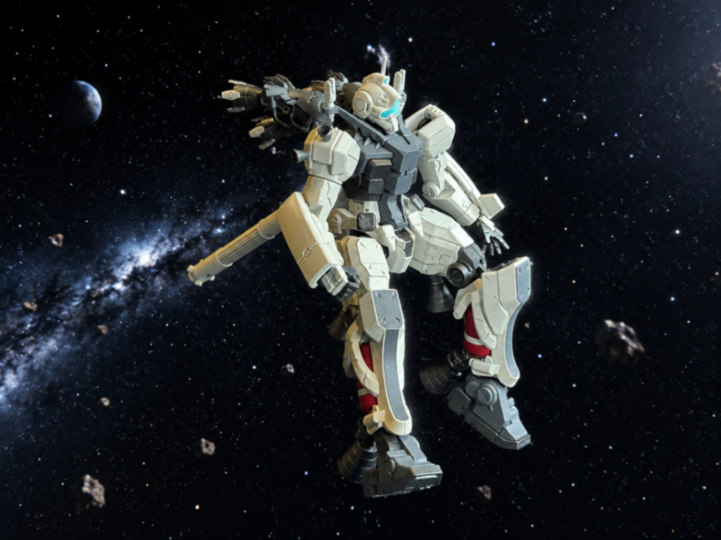 開発経緯ガンダム奪取と、そのリバースエンジニアリングによって完成したゲルググの量産に成功したジオン軍、地球連邦軍との戦局を優位に進めていた。しかし連邦軍も、軽キャノンとボールによる複数機連携戦術を確立。迎撃網を形成し、接近そのものを拒む戦術によってジオン軍へ継続的な損耗を強いていた。この数的不利を打開するため、ジオン開発局は従来機とは異なる思想を持つ新たな試験機の開発へ着手する。