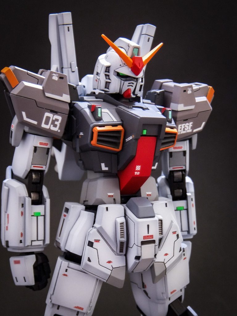 「HGUC　ガンダムMk-Ⅱ（REVIVE）を工作、全塗装」