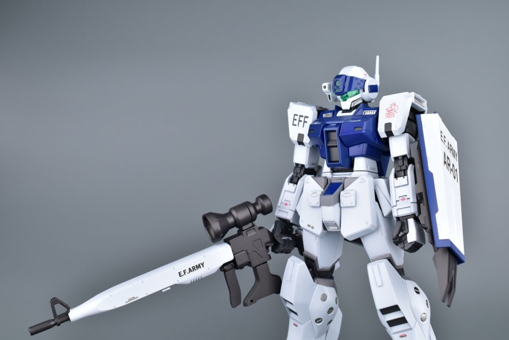 MG ジムスナイパー2 ホワイトディンゴ–3枚目/制作者：もね@ガンプラ作り