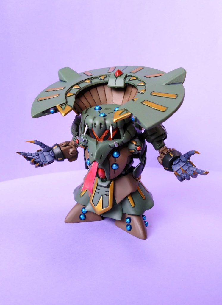デミモンスターモード①。頭部と腕パーツをモンスター化。