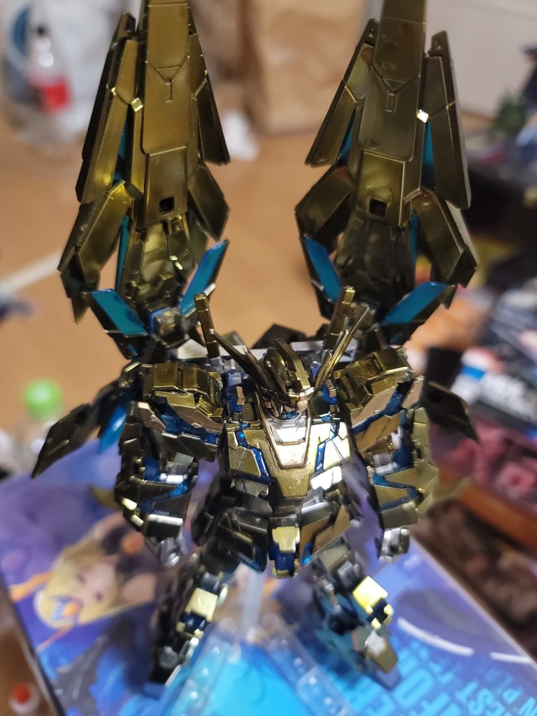 HG フェネクス　ゴールドコーティング風–4枚目/制作者：nabewobilly