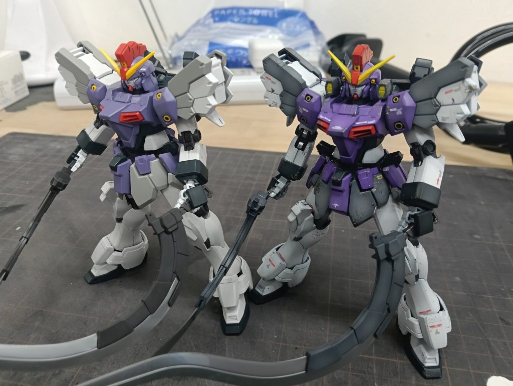 たまたま部分塗装の作例がありましたので、一緒にパチリ。