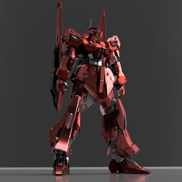 零式ってなんやねん、という方に。。。ZガンダムDefineというパラレル世界におけるクワトロバジーナ搭乗機。かの「零戦」の名を冠しながら、百式、リックディアス、ネモ、ゼータなどの要素を散りばめたヘンテコキメラ機体。「弍式」になるともうちょい洗練されるのだが、やはりこの荒っぽいデザインがこいつの魅力だと思う。次は百式のバックパックとバインダー、あとは武器つくってモデリング終了〜。早く印刷したくなる。うずうず。（3枚目）