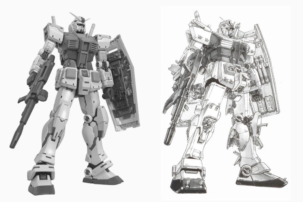 RG ガンダム Ver.2.0で HG ガンダムのイラストを再現してみた–5枚目/制作者：@Ken_BRZ