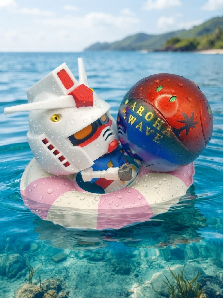ガンプラくんは夏を満喫した🍹✨みなさんもリフレッシュできることを願っております😌✨最後までご覧いただきありがとうございました😊また次の投稿で👋