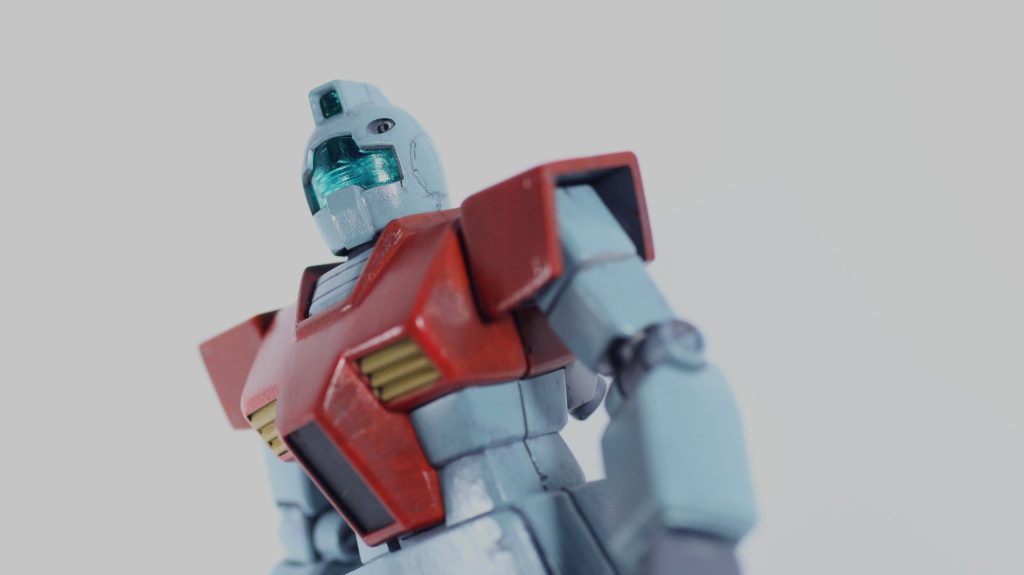 HGUC 1/144 ジム【筆塗り全塗装です。武器がありません】