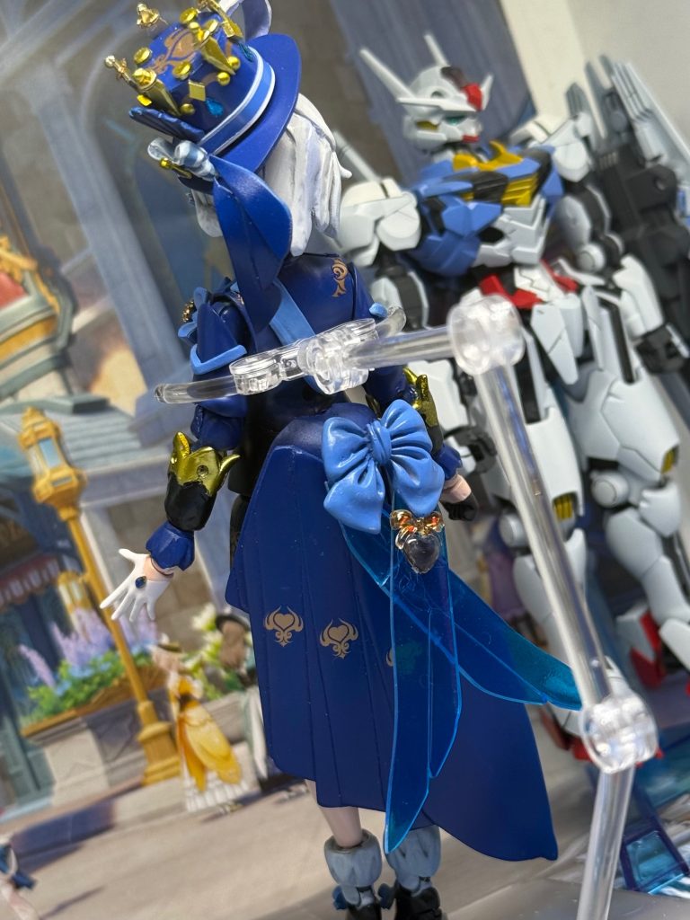 後ガンプラのサイトにガンダム作品とはいえ美プラの改造品だけ載せるのは不味いと思ったので、以前作ったエアリアルを隣に添えています😅どうかご削除は勘弁を🙏