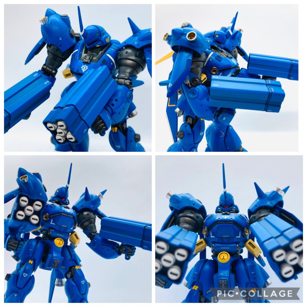マクロスバルキリー武器セットから流用、持ち手を作り握らせました。この武器で迅雷の如く敵を殲滅します💪(gandam-hand1)