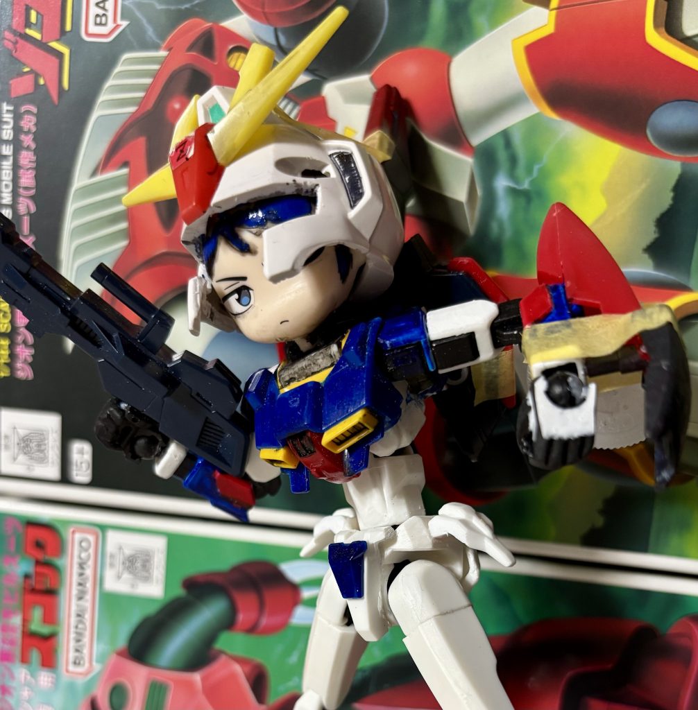 作品名：懲りずにガンダムクロス風に☺️<p>顔付け したり 細部調整してます （ヘッドは別制作中） ver.２.０ですね😊</p>
