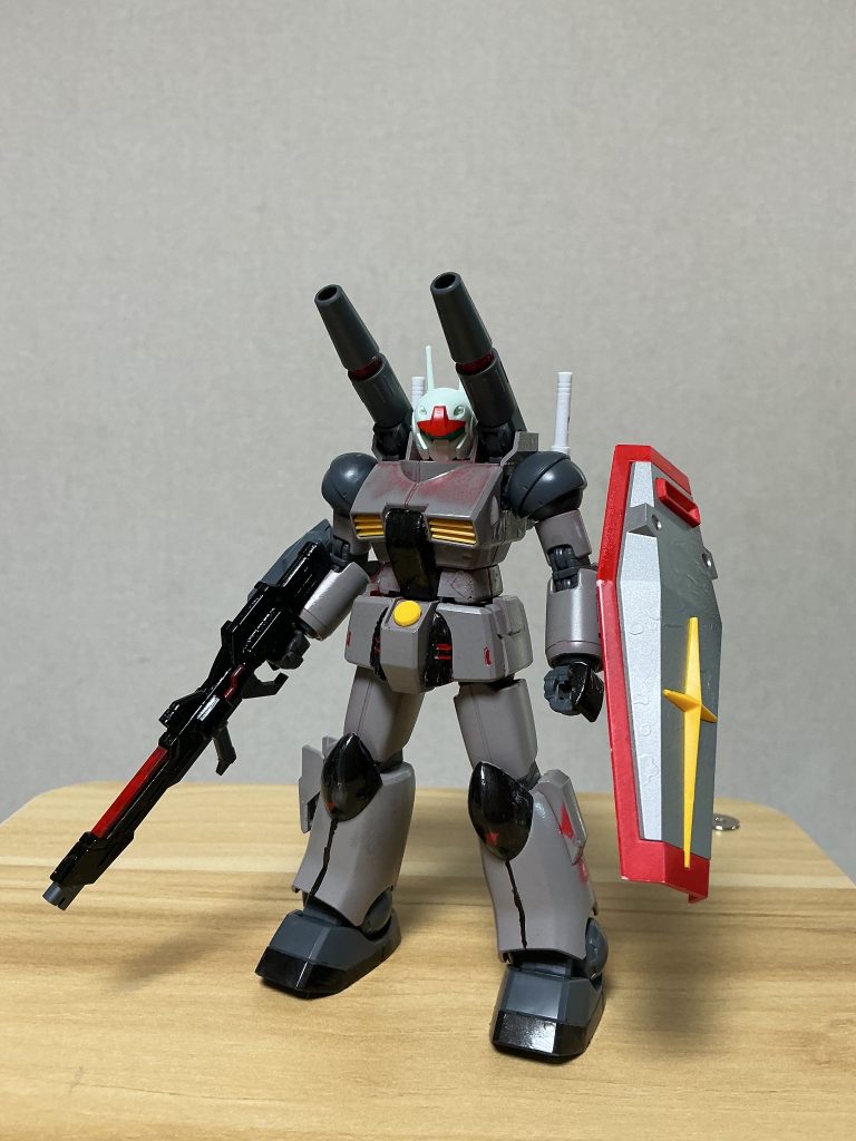 どうせならということで、インファントリーガンキャノンを部分的に塗り直しました！