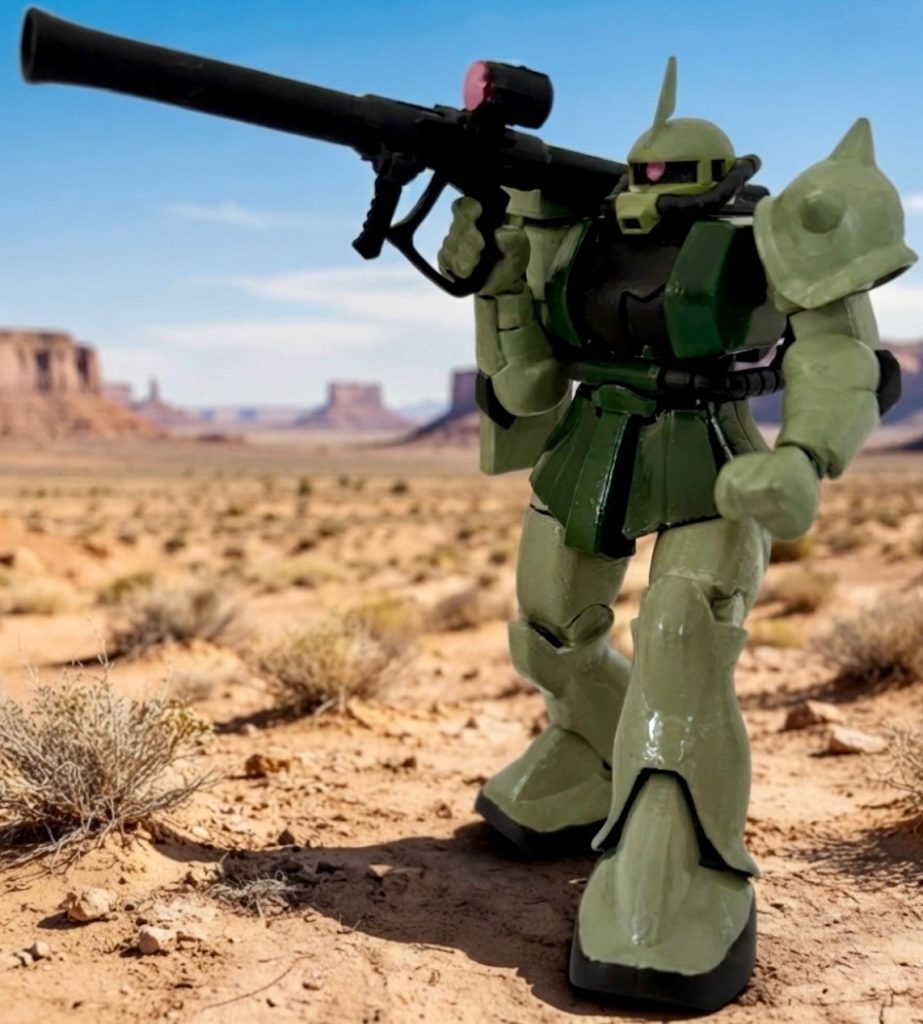 作画ミスも現地改修機の一つとして割り切れば、作劇上の矛盾はないはず(zaku-kao5)
