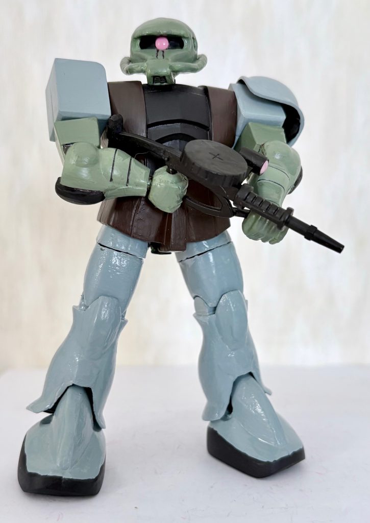 デジタルペイントで加工しないとこんな感じ。どことなくアイナザクっぽい(gundam-kao10)