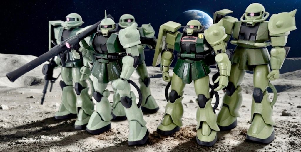 ここにいないザクマリナーやSDも含めるとこの1年間でザクをかなり作ったな…(gundam-kao1)マインレイヤー本体がゲルググ並みにデカいのは気にしない方向で…(zaku-kao4)