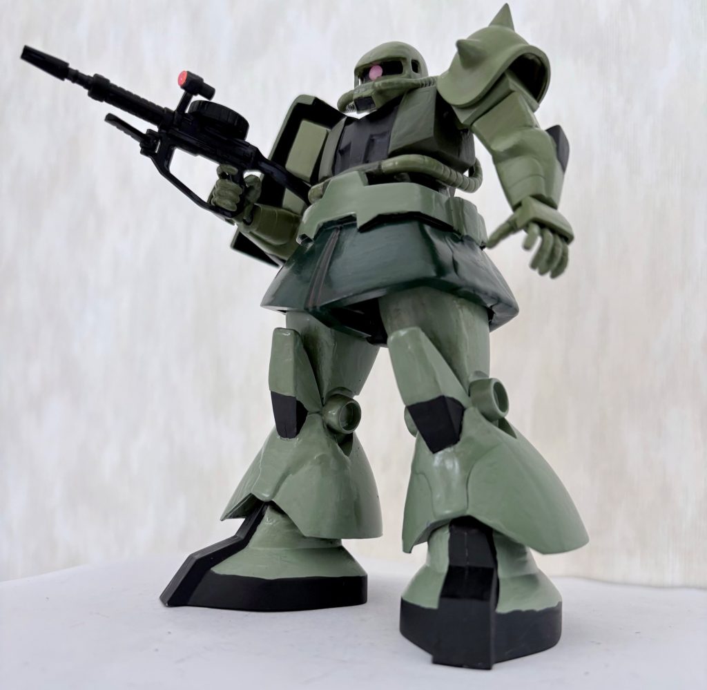 ガンプラブームのあった1980年代初頭にアイナザクが出ていればこんな感じだったかもしれない(zaku-kao1)