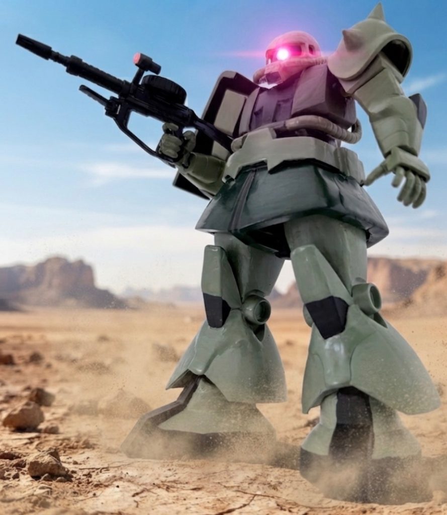 地上でも運用できる(zaku-kao5)