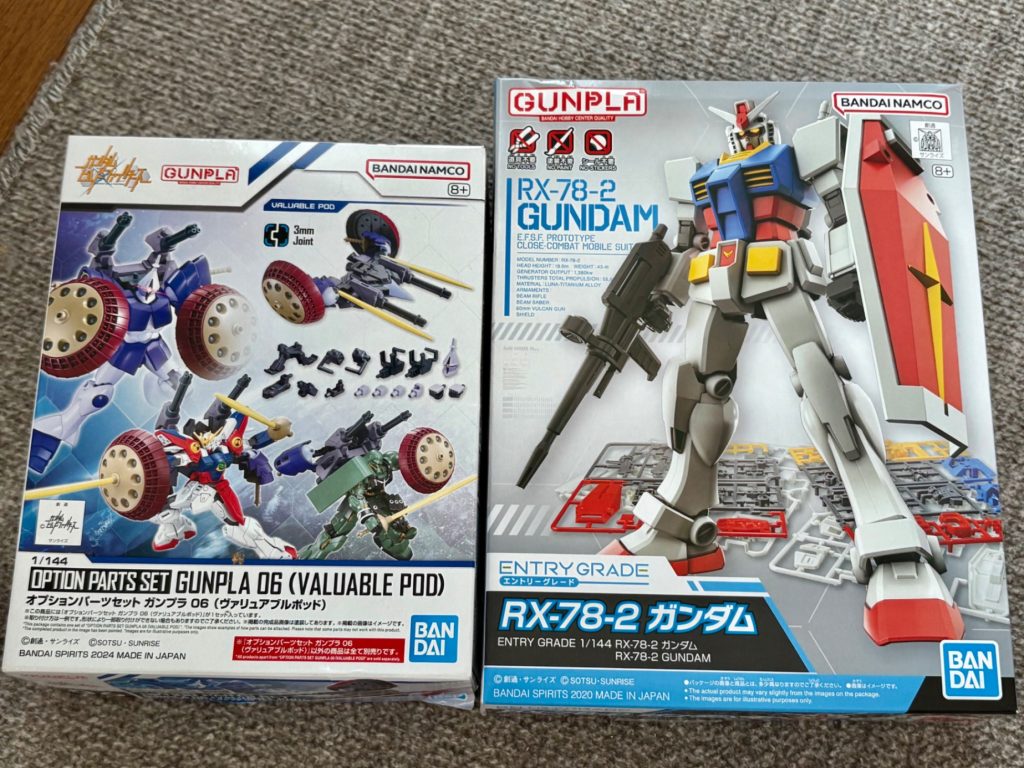 使用した主なキットはEGガンダムとヴァリアブルポッド。