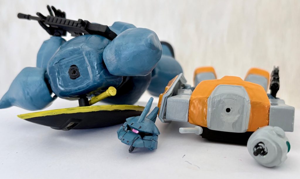 ボールジョイントとジョイントキャッチャーのサイズと口径が一緒だからできる交換ギミックである(zaku-kao6)