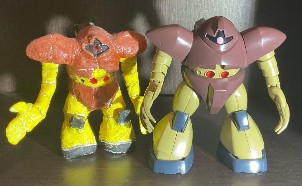 粘土ゴッグと塗装される前のHGゴッグ比較したのが懐かしいですここまで見てくれてありがとうございます♪これからも頑張っていくのでよろしくお願いします(zaku-kao2)