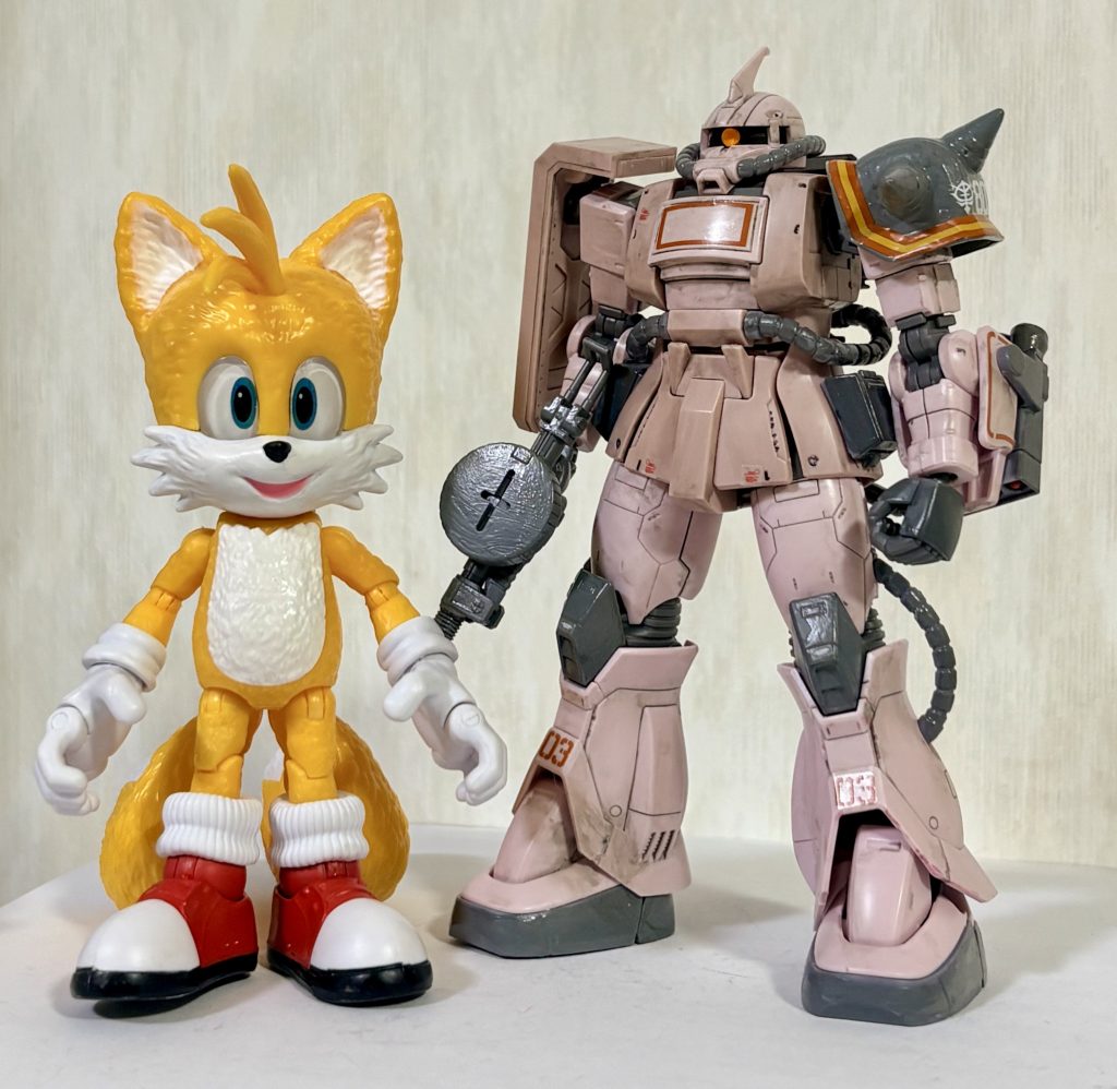 アクションフィギュアもガンプラ改造のネタになる。（1枚目）