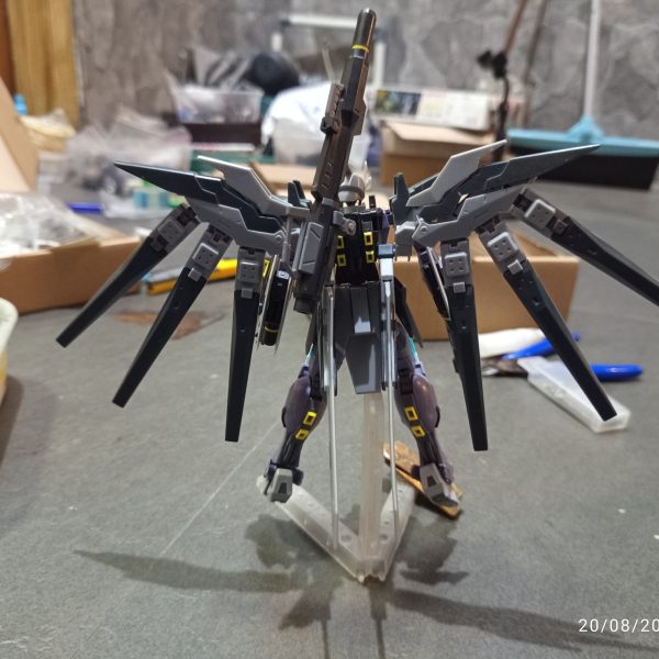 I created the RX-93 V6 Hi-ν METEOR using the Hi-ν Gundam as the primary base, with the SNAA Thunder Incise Grace as the foundation for the design transformation. I reshaped the Hi-ν's silhouette and proportions into a sleeker, sharper, and more aerodynamic form, with visual characteristics inspired by Gundam SEED.AbilityAll-Range Combat — I combined the multi-target combat capabilities of a Coordinator with the Newtype Psycommu Funnel system, allowing Hi-ν METEOR to engage multiple targets simultaneously from different directions.Armament6× Funnel — Long-range and multi-directional attacks.1× Beam Rifle — Mid-range weapon.2× Beam Blasters — Additional mid-range firepower.1× Beam Blaster Bazooka — Heavy-firepower weapon.1× Long Blade — Right-arm melee weapon.1× Claw Double Blade — Left-arm melee weapon.1× Buckler — Small defensive shield.Combat StyleI designed Hi-ν METEOR's combat style around the characteristics of the Freedom Gundam, focusing on high mobility and multi-lock attacks. The Funnels and beam weapons can be deployed simultaneously to engage multiple targets from different directions, while the melee weapons are used for close-quarters combat.#Gunsta #Gunpla #GunplaCustom #CustomGunpla #Gundam #HiNuGundam #HiNuVrabe #SNAA #ThunderInciseGrace #GundamSEED #FreedomGundam #GunplaBuild #GunplaKitbash #GunplaModification #CustomBuild #GundamCustom #AllRangeCombat #Psycommu #Funnel #Mecha #MechaCustom #GunplaPhotography #GunplaCommunity #BandaiGundam #GunplaIndonesia&nbsp;（4枚目）