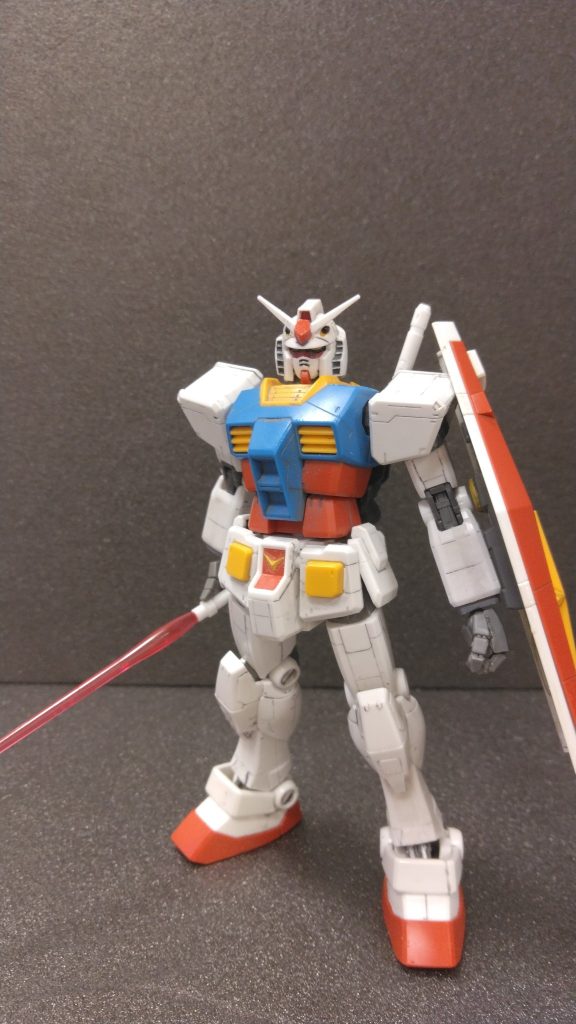 抜刀。刃はビヨンドグローバル版ガンダムから拝借。