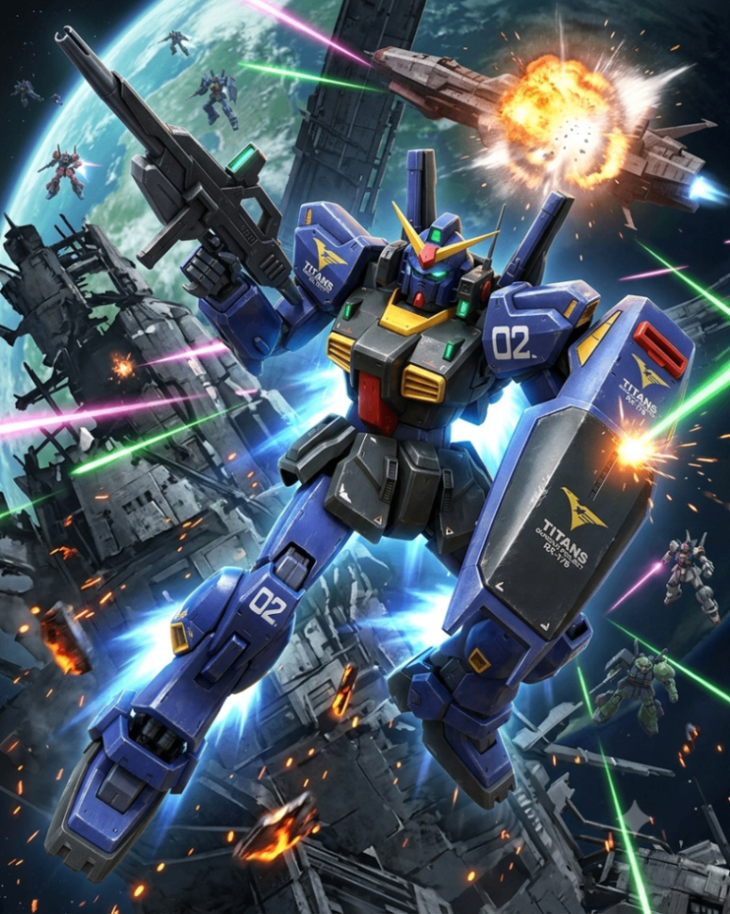 GUNDUM-178 MK- I| Ver.2 TITAN–3枚目/制作者：Plakids-K