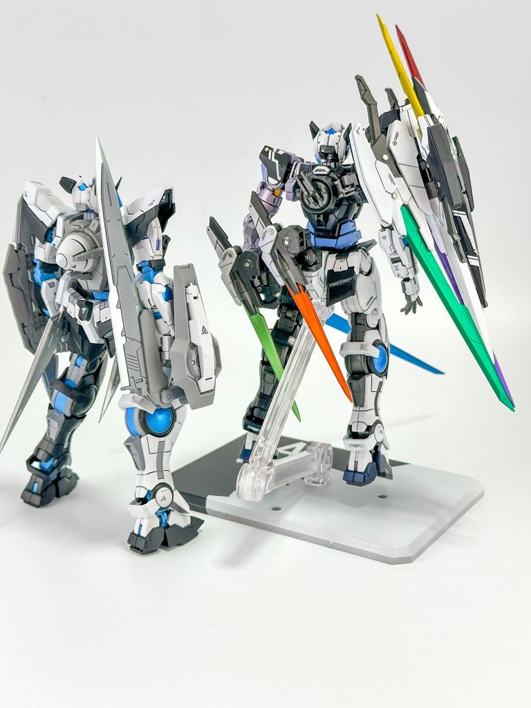 背面レンズなどはガンメタサフの上からメタルブルー→蛍光クリアブルー→EXクリアです。