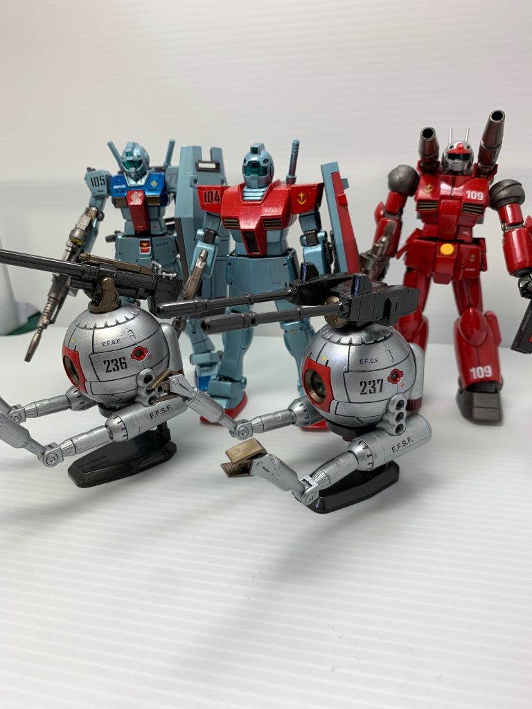 やっぱりボールはジムとセットって事で同じ隊にしました。