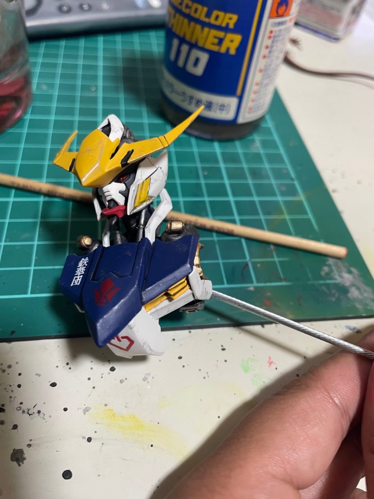 艶消し吹いて、かるーくドライブラシで完成